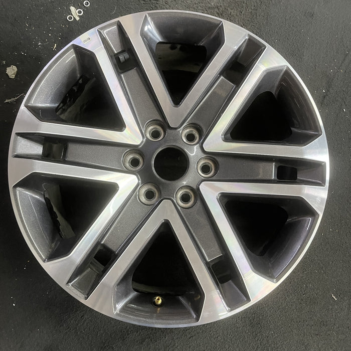 20" FORD F150 PICKUP 21-23 20x8.5, 6 spoke, machined dark gray Original OEM - Angle View