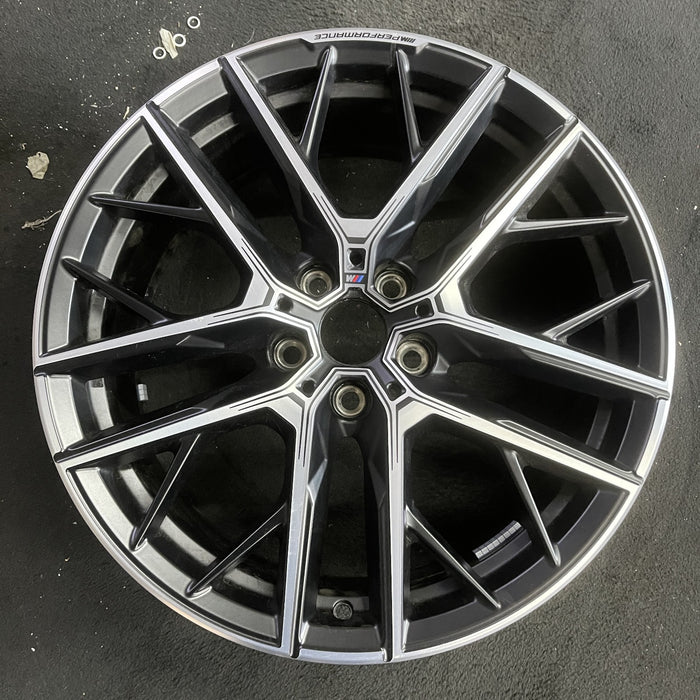 19" BMW 228i 20 , 19x8, 5 spoke, Y spoke Original OEM Wheel Rim - MACHINED - Additional View