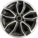 19" MUSTANG 13-14 19x8.5 , machined edges , 5 split spoke, Y spoke design - Front View