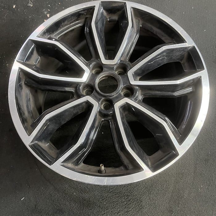 19" MUSTANG 13-14 19x8.5 , machined edges , 5 split spoke, Y spoke design - Side Profile