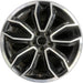 19" MUSTANG 13-14 19x8.5 , machined edges , 5 split spoke, Y spoke design - Front View