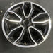 19" MUSTANG 13-14 19x8.5 , machined edges , 5 split spoke, Y spoke design - Side Profile