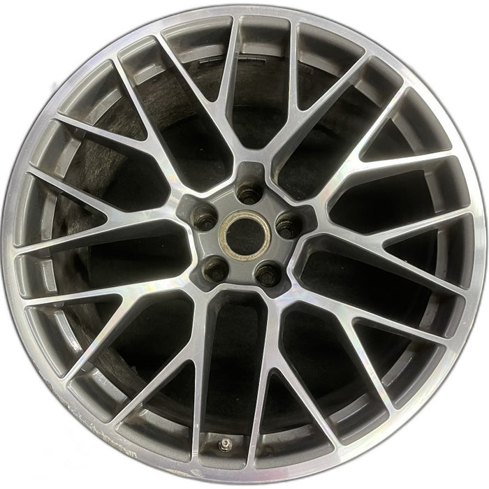 20" PORSCHE MACAN 15-16 20x10 20 spoke titanium finish Original OEM Wheel Rim - Front View
