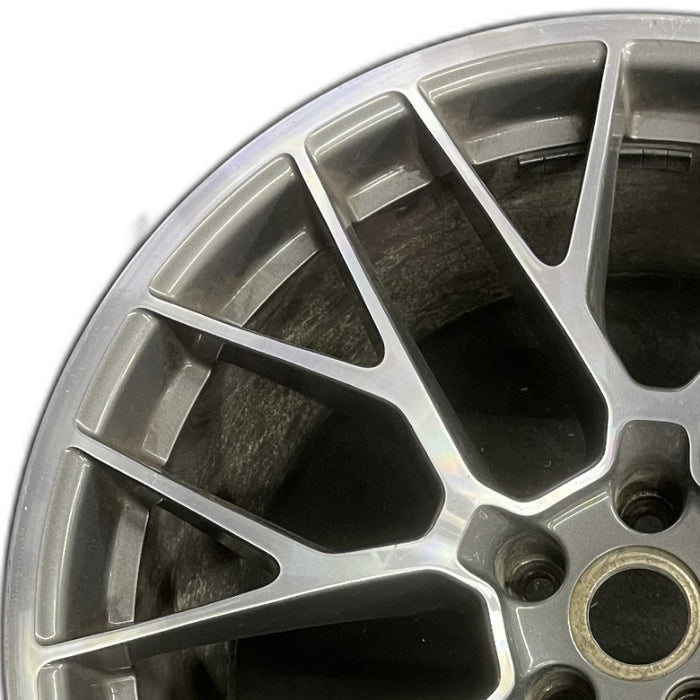 20" PORSCHE MACAN 15-16 20x10 20 spoke titanium finish Original OEM Wheel Rim - Angle View