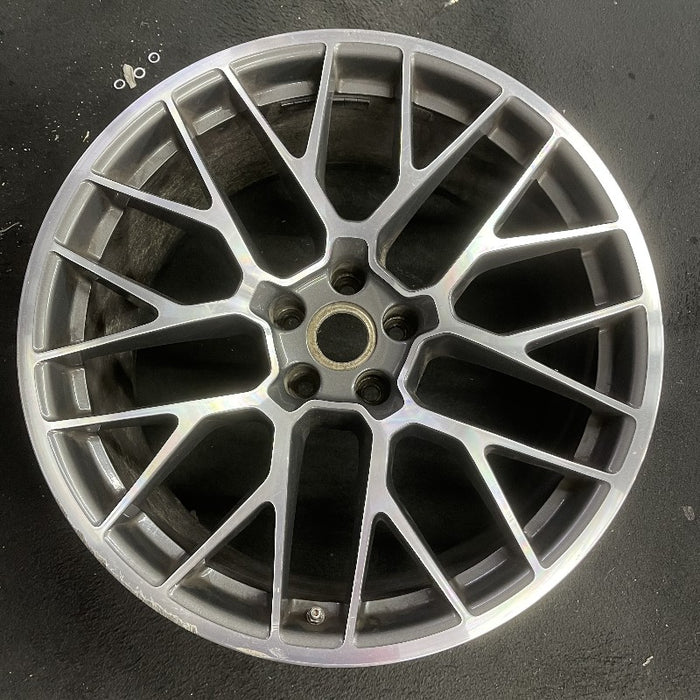 20" PORSCHE MACAN 15-16 20x10 20 spoke titanium finish Original OEM Wheel Rim - Additional View
