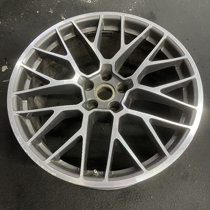 20" PORSCHE MACAN 15-16 20x10 20 spoke titanium finish Original OEM Wheel Rim - View 7