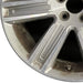 18" VOLVO XC60 16 18x7.5 alloy 7 spoke machined finish gray accent Original OEM - Back View