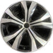 20" TOUAREG 17 20x9 , 5 spoke, double, angled spokes, machined black Original - Front View