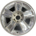 20" AVALANCHE 1500 09-10 20x8.5, 5 spoke, covered lug nuts, grooved spoke - Front View