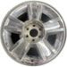 20" AVALANCHE 1500 09-10 20x8.5, 5 spoke, covered lug nuts, grooved spoke - Front View
