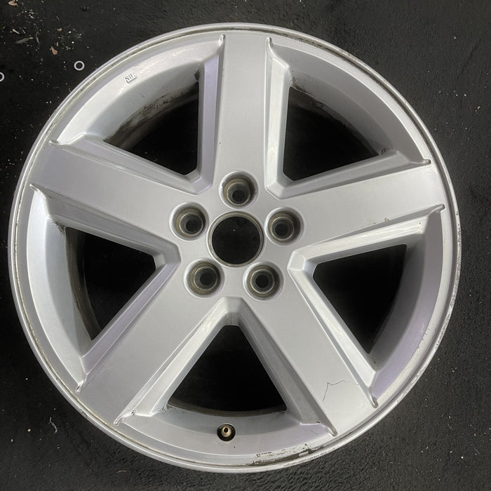 18" COMPASS 11-12 18x7, , single spoke , silver Original OEM Wheel Rim - Angle View