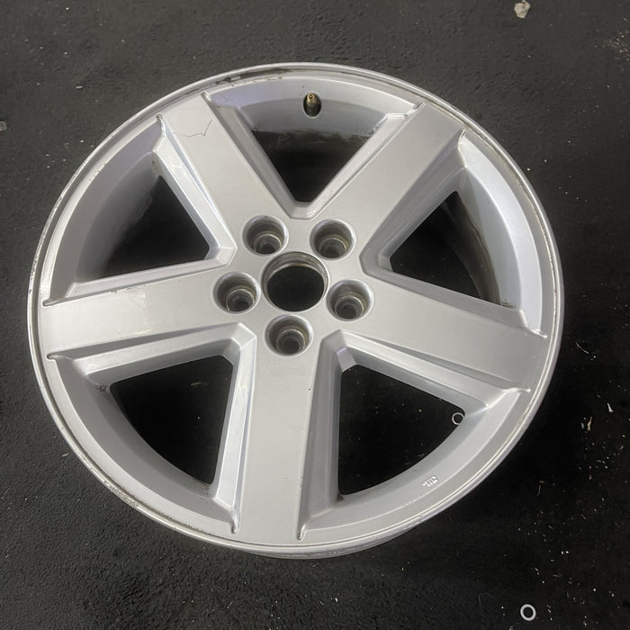 18" COMPASS 11-12 18x7, , single spoke , silver Original OEM Wheel Rim - Close-Up Detail