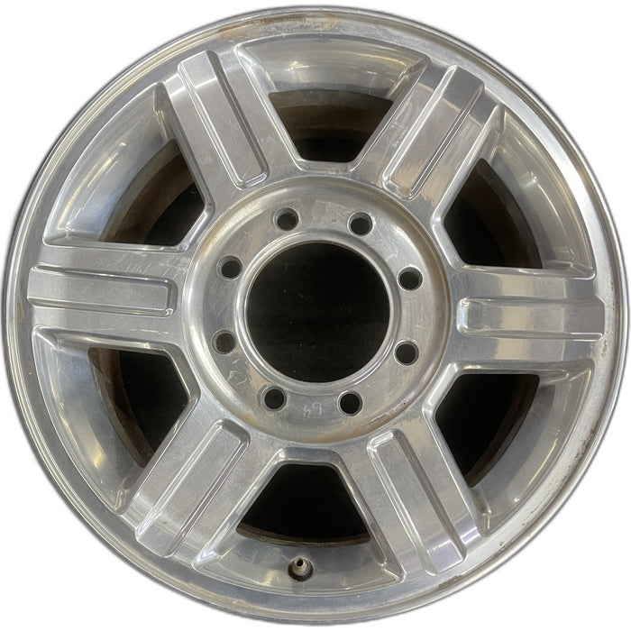 17" DODGE 2500 PICKUP 10-13 17x8, aluminum, 6 spoke, groove in spokes Original OEM Wheel Rim
