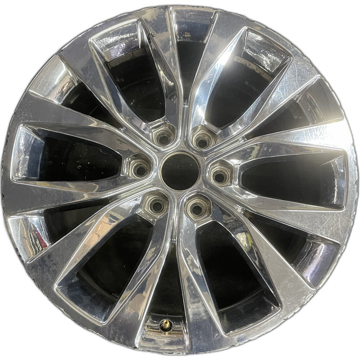 20" FORD F150 PICKUP 15-17 20x8.5, 6 spoke, chrome Original OEM Wheel Rim - Front View