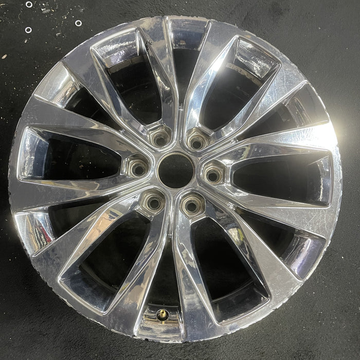 20" FORD F150 PICKUP 15-17 20x8.5, 6 spoke, chrome Original OEM Wheel Rim - Angle View