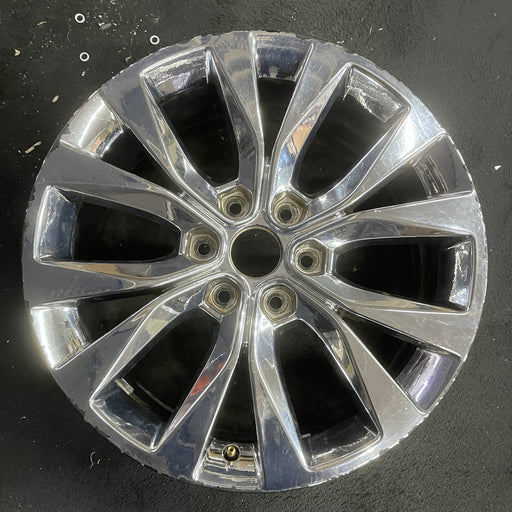 20" FORD F150 PICKUP 15-17 20x8.5, 6 spoke, chrome Original OEM Wheel Rim - Angle View
