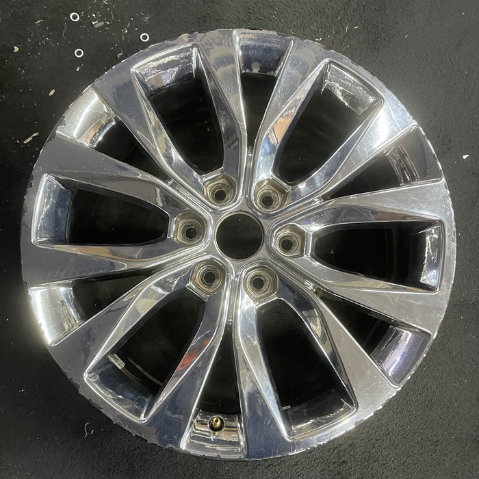 20" FORD F150 PICKUP 15-17 20x8.5, 6 spoke, chrome Original OEM Wheel Rim - Angle View