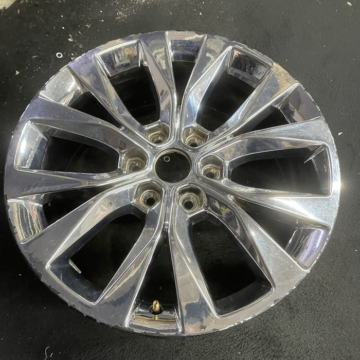 20" FORD F150 PICKUP 15-17 20x8.5, 6 spoke, chrome Original OEM Wheel Rim - Side Profile