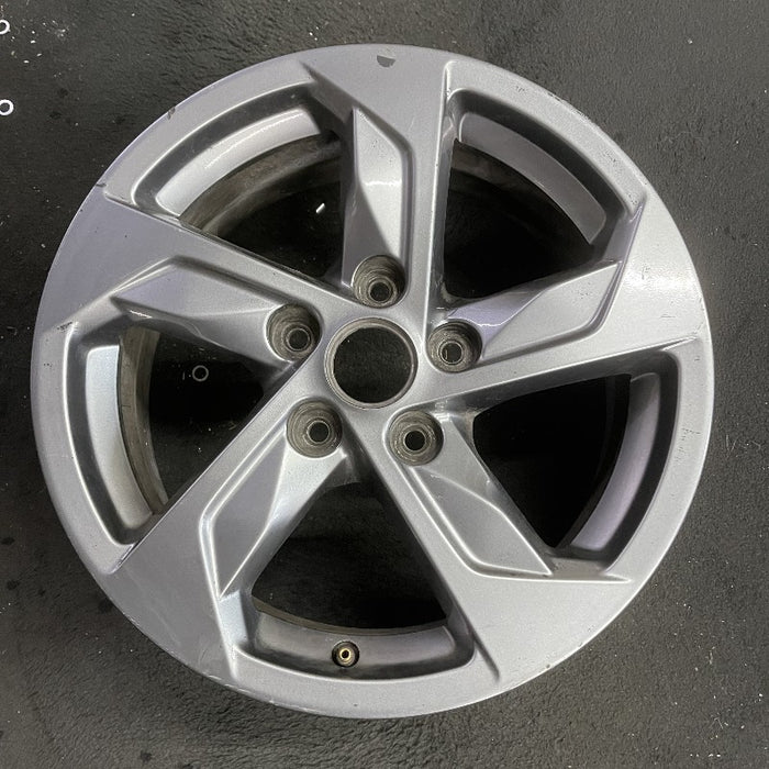 16" K5 21 16x6.5 alloy 5 spoke Original OEM Wheel Rim - Front View
