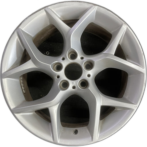 18" BMW X1 12-15 18x8 , 5 spoke, open Y spoke Original OEM Wheel Rim - Front View
