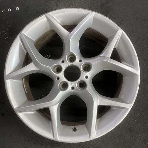 18" BMW X1 12-15 18x8 , 5 spoke, open Y spoke Original OEM Wheel Rim - Angle View