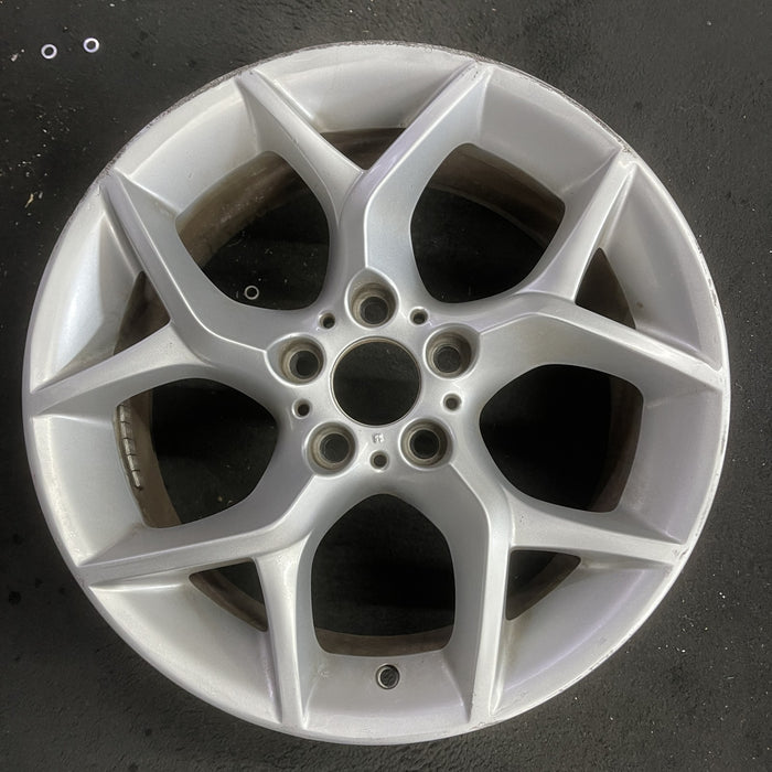 18" BMW X1 12-15 18x8 , 5 spoke, open Y spoke Original OEM Wheel Rim - Angle View