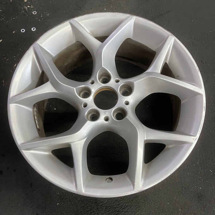 18" BMW X1 12-15 18x8 , 5 spoke, open Y spoke Original OEM Wheel Rim - Side Profile