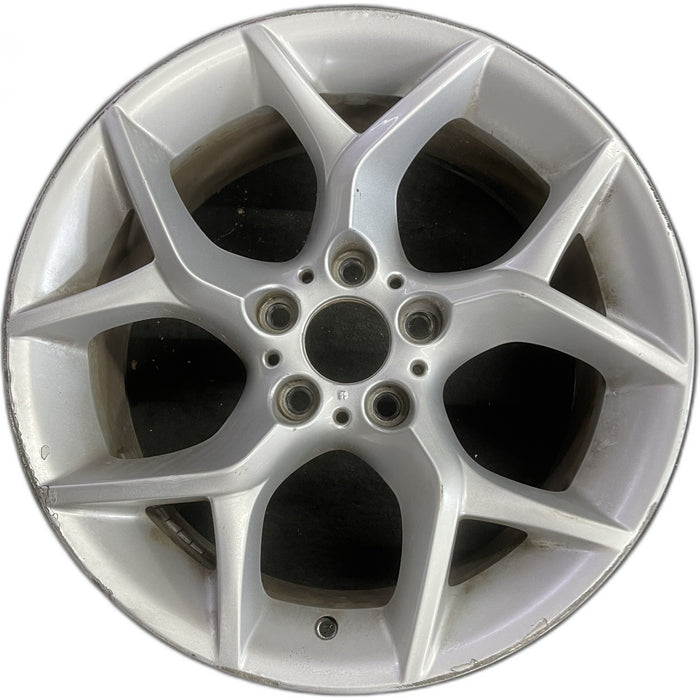 18" BMW X1 12-15 18x8 , 5 spoke, open Y spoke Original OEM Wheel Rim - Front View