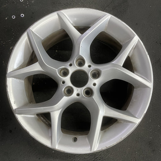 18" BMW X1 12-15 18x8 , 5 spoke, open Y spoke Original OEM Wheel Rim - Angle View