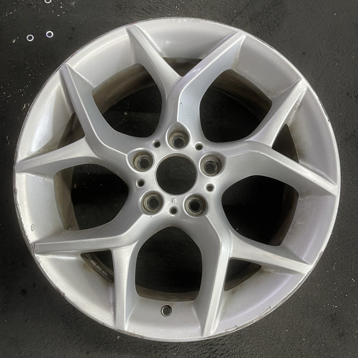 18" BMW X1 12-15 18x8 , 5 spoke, open Y spoke Original OEM Wheel Rim - Angle View