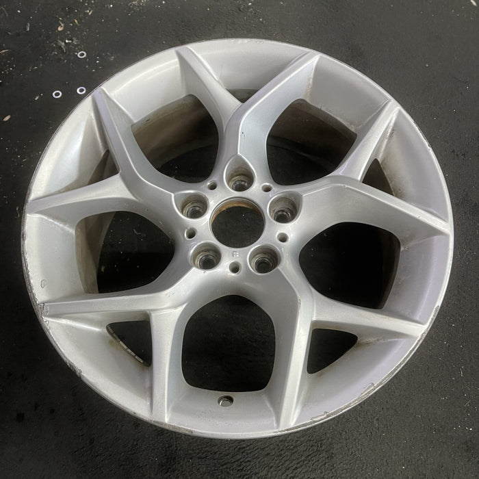 18" BMW X1 12-15 18x8 , 5 spoke, open Y spoke Original OEM Wheel Rim - Side Profile