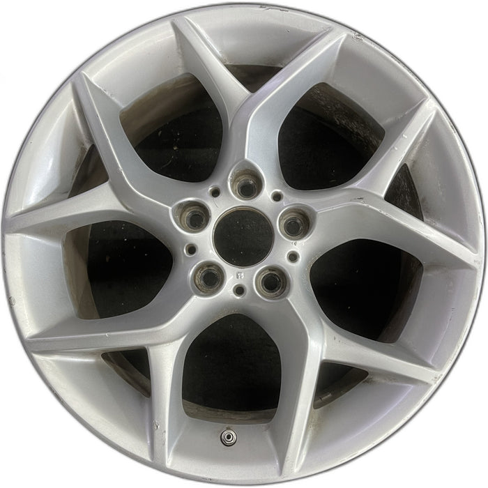 18" BMW X1 12-15 18x8 , 5 spoke, open Y spoke Original OEM Wheel Rim - Front View