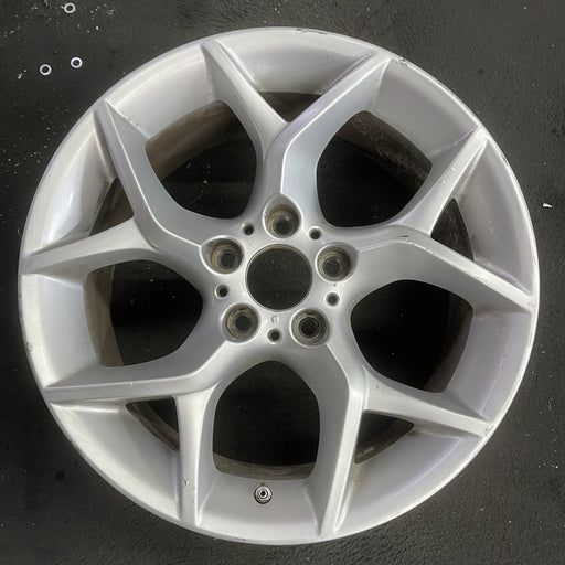 18" BMW X1 12-15 18x8 , 5 spoke, open Y spoke Original OEM Wheel Rim - Angle View