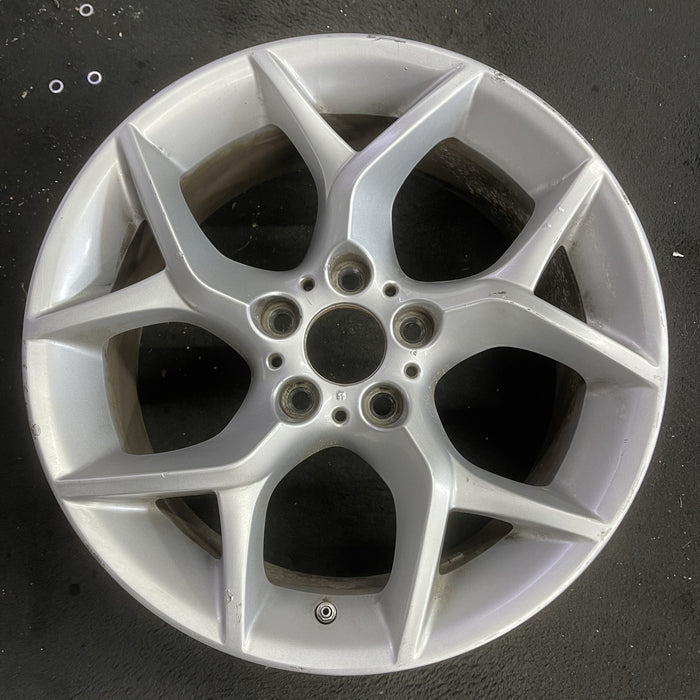 18" BMW X1 12-15 18x8 , 5 spoke, open Y spoke Original OEM Wheel Rim - Angle View