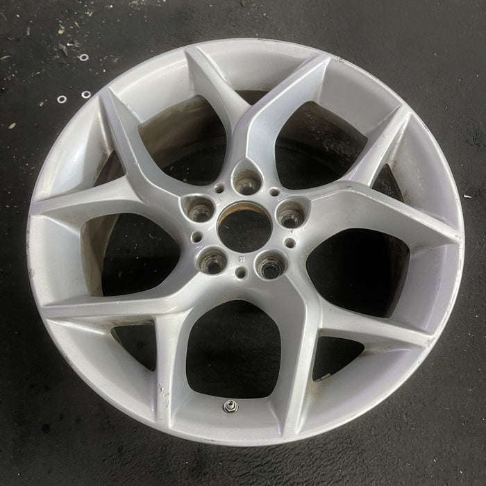 18" BMW X1 12-15 18x8 , 5 spoke, open Y spoke Original OEM Wheel Rim - Side Profile