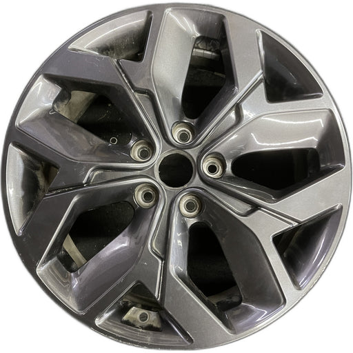 18" SPORTAGE 20 18x7 , 5 Y spoke, dark gray Original OEM Wheel Rim - Front View