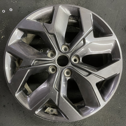 18" SPORTAGE 20 18x7 , 5 Y spoke, dark gray Original OEM Wheel Rim - Angle View