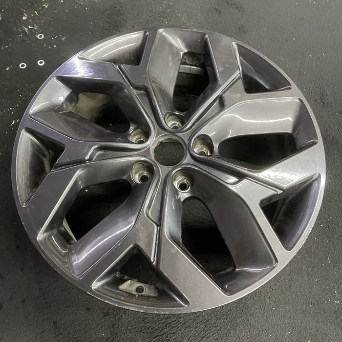 18" SPORTAGE 20 18x7 , 5 Y spoke, dark gray Original OEM Wheel Rim - Side Profile