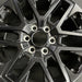 20" SEQUOIA 23-24 20x8 open spoke 6 spoke matte black Original OEM Wheel Rim - Angle View