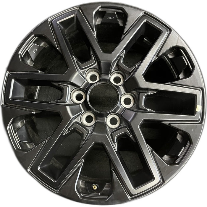 20" SEQUOIA 23-24 20x8 open spoke 6 spoke matte black Original OEM Wheel Rim - Front View
