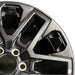 20" SEQUOIA 23-24 20x8 open spoke 6 spoke matte black Original OEM Wheel Rim - Side Profile