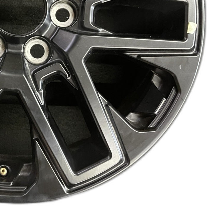 20" SEQUOIA 23-24 20x8 open spoke 6 spoke matte black Original OEM Wheel Rim - Close-Up Detail