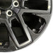 20" SEQUOIA 23-24 20x8 open spoke 6 spoke matte black Original OEM Wheel Rim - Close-Up Detail