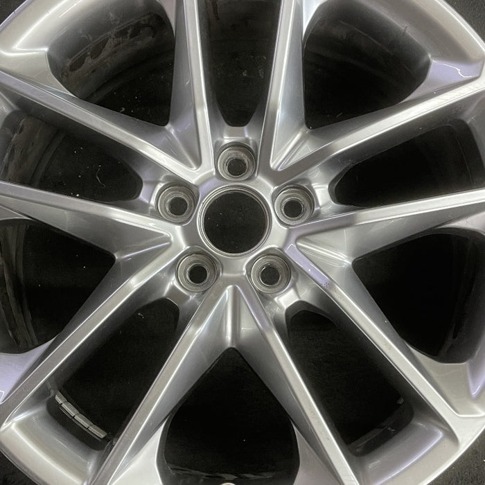 20" CHALLENGER 22 20x8 aluminum 5 spoke double spoke satin carb opt WHC - Angle View