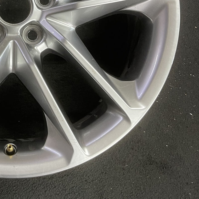 20" CHALLENGER 22 20x8 aluminum 5 spoke double spoke satin carb opt WHC - Back View