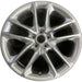 20" CHALLENGER 22 20x8 aluminum 5 spoke double spoke satin carb opt WHC - Front View