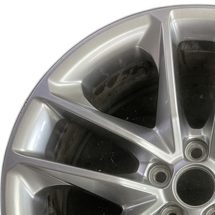 20" CHALLENGER 22 20x8 aluminum 5 spoke double spoke satin carb opt WHC - Angle View