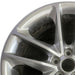 20" CHALLENGER 22 20x8 aluminum 5 spoke double spoke satin carb opt WHC - Angle View