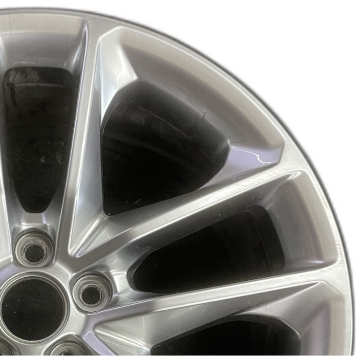 20" CHALLENGER 22 20x8 aluminum 5 spoke double spoke satin carb opt WHC - Side Profile