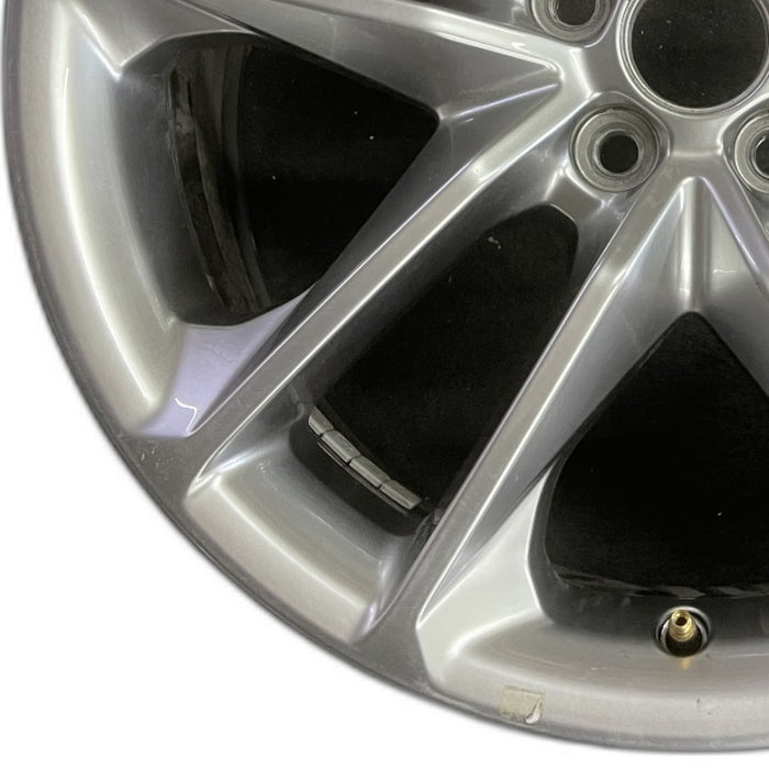 20" CHALLENGER 22 20x8 aluminum 5 spoke double spoke satin carb opt WHC - Back View